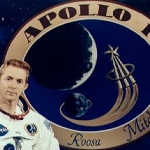 Stuart Roosa, pilote du module de commande de la mission lunaire Apollo 14, janvier 1971