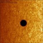 Spectaculaire image prise lors du transit de mercure en mai 2003.