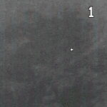 Image extraite de l’enregistrement vidéo de l’explosion lunaire du 2 mai 2006 réalisé par Heather MacNamara et Danielle Moser. Cliquez sur le lien du crédit Pour avoir accès à la Vidéo grand format.