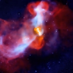 La galaxie elliptique M 87 vue en rayons X et radio