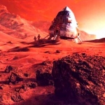 « Explorer Mars », peinture de Paul Hudson