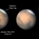 Mars vue ces jours ci dans un télescope de 280 mm de diamètre