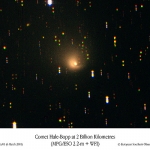 À deux milliards de kilomètres du Soleil, Hale-Bopp s’enfonce dans la nuit glaciale