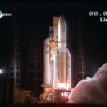 Ariane 5 10 tonnes au départ de son vol inaugural. Tout avait bien commencé.