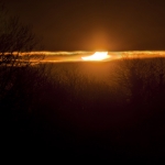 L'éclipse du 4 janvier 2011 vue entre les nuages depuis la Bretagne