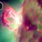 Image extraite de l'animation réalisée par le satellite SDO