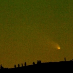 La comète PanSTARRS vue le 9 mars au soir dans le Nevada.