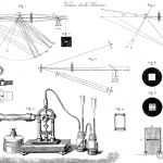 Planche extraite de la thèse de Léon Foucault, "Mesure de la vitesse de la lumière", 1862