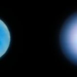 Neptune vue avec et sans optique adaptative, depuis le VLT 