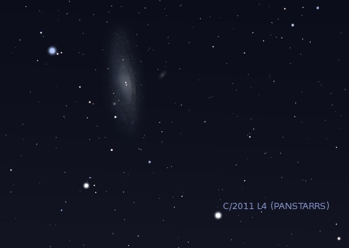 PanSTARRS approchant de M31 le 3 avril