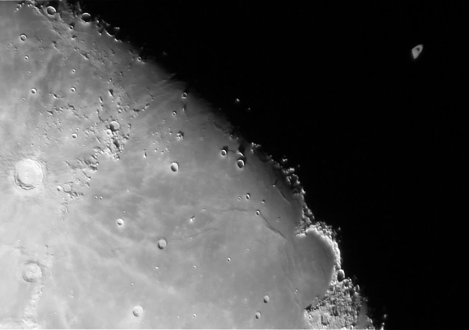 Occultation de Saturne par la Lune en juillet 2014
