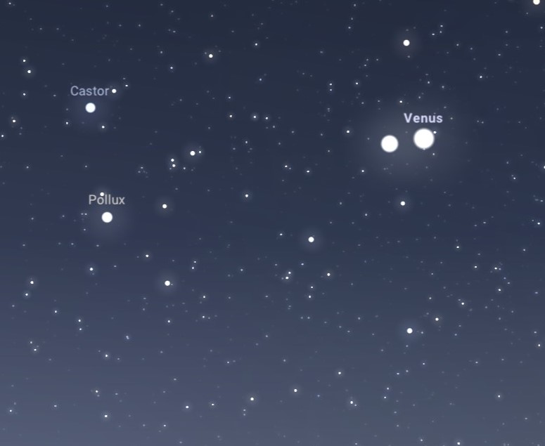 Jupiter et Vénus le 11 août 2025 au petit matin