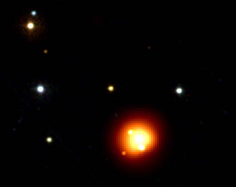 Image en rayons X du sursaut gamma le plus lointain jamais observé, avec un décalage vers le rouge de 6,7