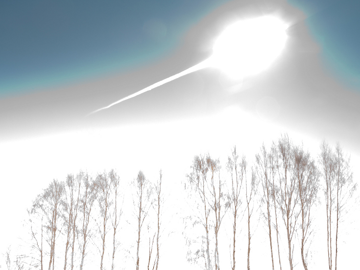 L\'entrée dans l\'atmosphère du météore russe du 15 février 2013