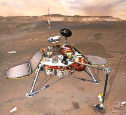 La sonde Mars Polar Lander, portée disparue en 1999. La CIA aurait retrouvé sa trace.