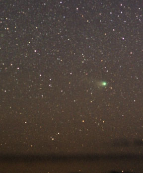 La comète Neat vue par Jimmy Westlake le 5 mai dernier. Pose de 3 minutes.