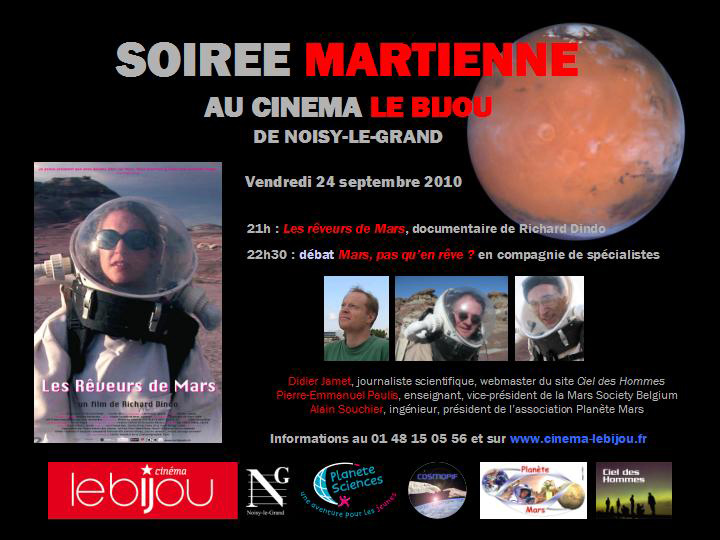 Soirée martienne au Bijou le 24 septembre 2010