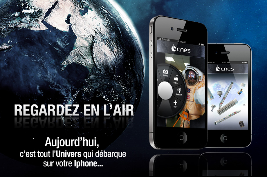 Le CNES sort son application IPhone ! Un séjour en Guyane à gagner !