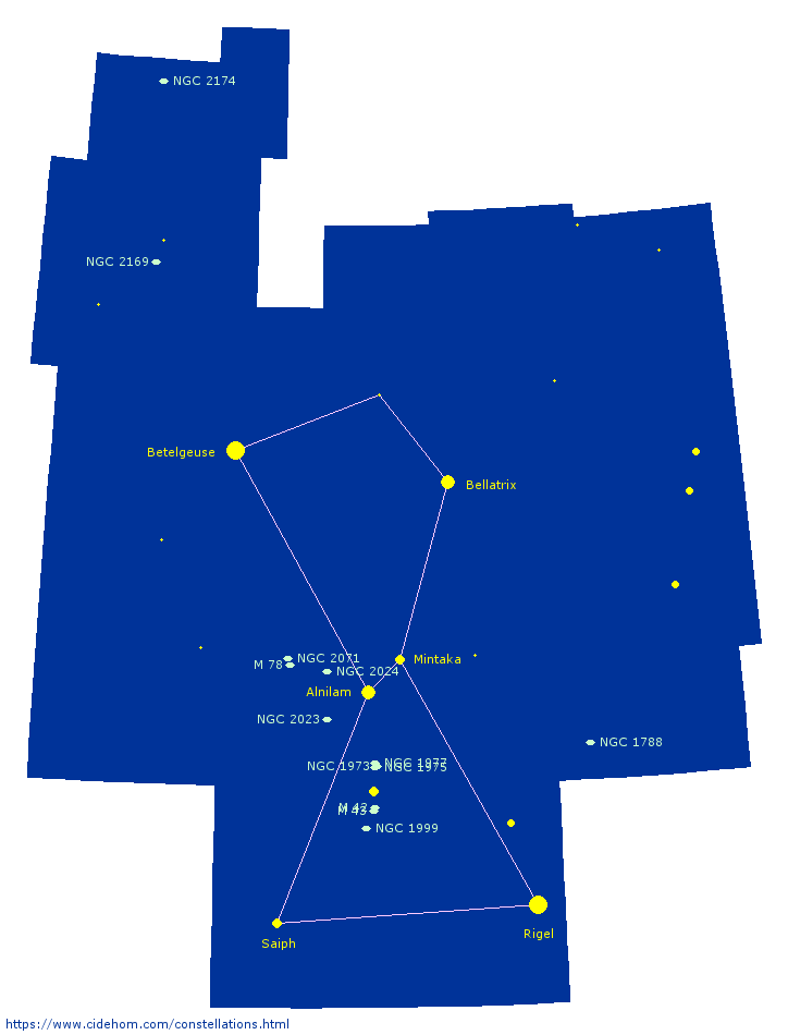 Constellation d\'Orion
