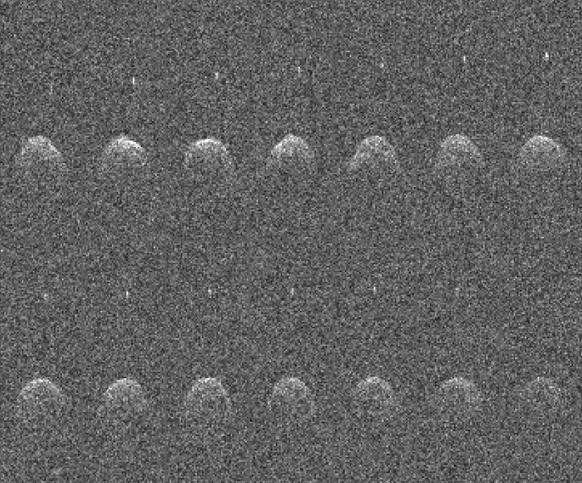 Images de Didymos réalisées par le radiotélescope d\'Arecibo en novembre 2003