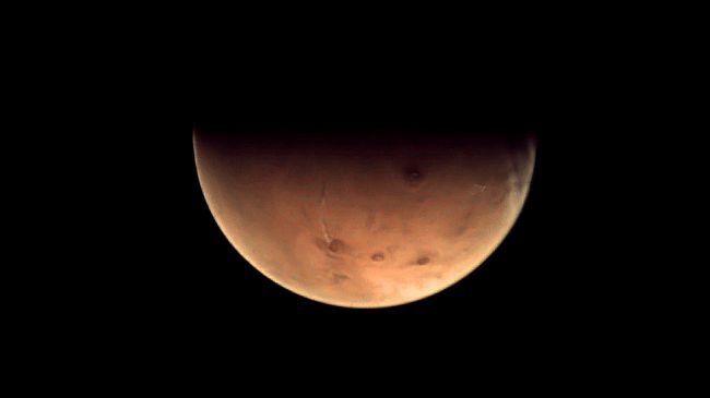 La planète rouge vue par la sonde Mars Express en 2012