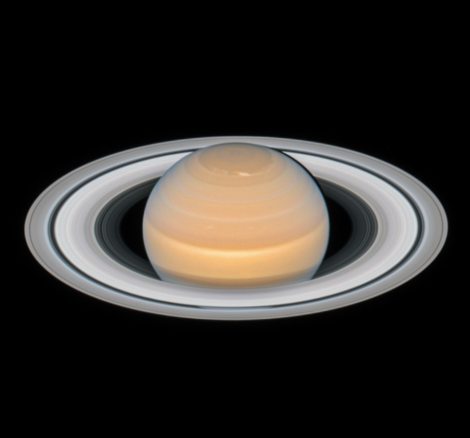 La planète Saturne vue par Hubble le 6 juin 2018